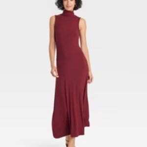 A New Day sleeveless knit dress Wine color Medium NWT